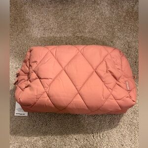 Vera Bradley Quilted Makeup Bag in Coral Pink